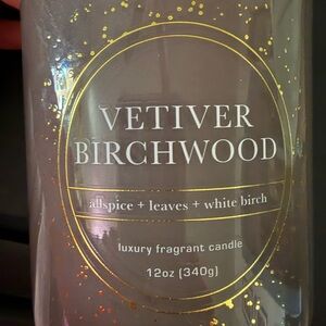 Vetiver Birchwood Luxury Fragrant Candle